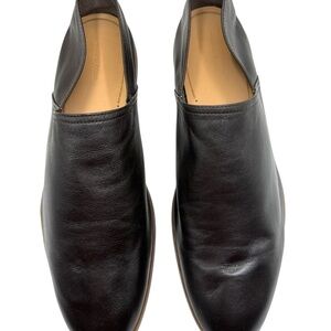 Moral Code Men's Black Leather Slip-On Shoes Size 11